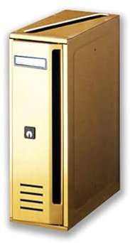 ALUBOX CUBO Briefkastenanlage 5 Fächer 38,5x53x25 cm aus Verzinktem Blech Vertikale Briefkastenanlage für Außen- und Geschützten Innenbereich (Anthrazit mit Sandtüren)