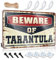 Deko-Schilder Beware of Tarantula Metallschild lustige Poster Männerhöhle Stuff (Größe: 20 x 30 cm)
