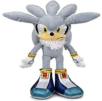 Play by Play Plüsch, Silber, Sonic 2, 44 cm