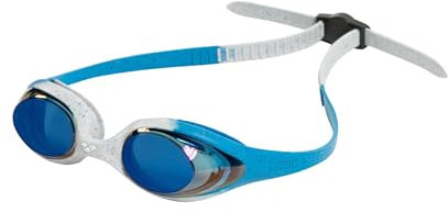ARENA Spider Junior Mirror Schwimmbrille für Kinder, Schwimmbrille mit UV-Schutz, Selbstregulierender Nasensteg, Hypoallergene Silikondichtungen, Anti-Beschlag-Beschichtung, 6-12 Jahre