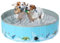 COMSLE Piscina para Perros Grandes, Piscina Plegable Perros Antideslizante y Resistente al Desgaste, Bañera para Perros PVC 80cm/ 120cm/ 160cm, Dog Pool, Océano