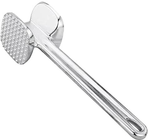 Luckxing Fleischklopfer Edelstahl Spülmaschinenfest - Doppelseitiger Schnitzelklopfer Ideal Für Schnitzel, Koteletts, Steaks - Fleischhammer Fleischklopfer, Schnitzelklopfer Für Schnitzel, Steaks