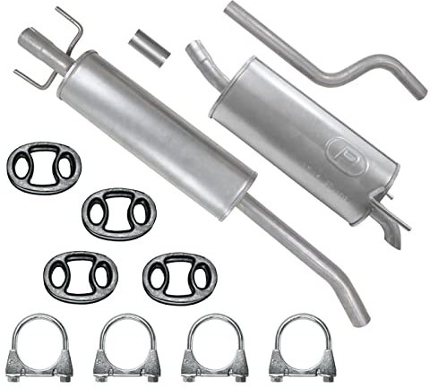 Polmo Schalldämpferset Auspuffanlage Auspuff für Opel Astra 3 III H Coupe GTC,Schrägheck 1.6