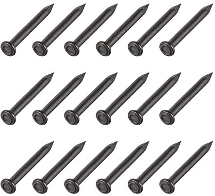 METALLIXITY Wall Cement Nails (2x20mm) 400pcs, Carbon Steel Hardware Nails - for House Maintenance DIY Woodworking, Black