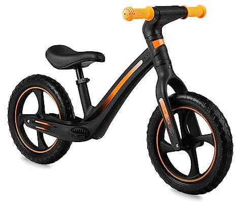 Momi MIZO Kinderlaufrad für Mädchen und Jungen (max. Körpergewicht 25 kg), Lauf-Zweirad mit pannensicheren Kunststoffrädern und Fußstützen, leichte Konstruktion – nur 3 kg