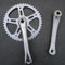 Bielas para bicicleta, bicicleta de carretera, biela, 42T, 170 mm, rueda de cadena para bicicletas Fixie , plata
