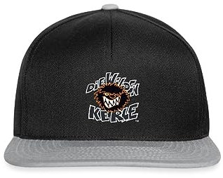 Spreadshirt Die Wilden Kerle Logo Wild Snapback Cap, One Size, Schwarz/Grau