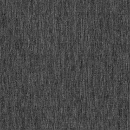 Erismann Wallpaper | Fashion for Walls 4 Collection | 10376-15 | Non-Woven Wallpaper | Plain / Plain | 0.53 x 10.05 m | Black | Living Room | Hallway | Office | Kitchen | Living Rooms