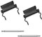 Ozzagar Uhrenadapter kompatibel mit LEATHERMAN TREAD Multitool-Armband, kompatibel mit 24 mm Bandanstoßbreite, aus präzisionsgefertigtem Edelstahl (24 mm, Schwarz), LINK-24MM-BLACK