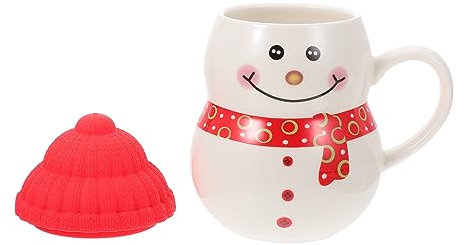 HOMSFOU 1 Satz Schneemann-becher Weihnachtsfeier Liefert Schneemannbecher Geschenke Morgenbecher Weihnachtself- Becher. Santa Water Cup. Schneemann Water Cup. Schokolade Keramik Kind Tasse