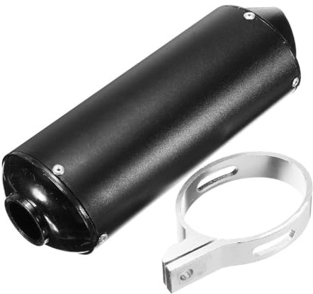 HARIFOGER 1.1 28Mm Exhaust Muffler with Clamp for 90Cc 110Cc 125Cc 140Cc 150Cc 160Cc 4 Wheel ATV Scooter Chinese Taotao Street Dirt Pit Bike Black
