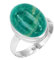 Jeweloporium 925 Silber Ringe für Damen Grün Natürlich Russischer Amazonit Edelstein Boho Silber Ringe Größe 58(18.5) Weihnachten - Geschenk Handgefertigt Schmuck
