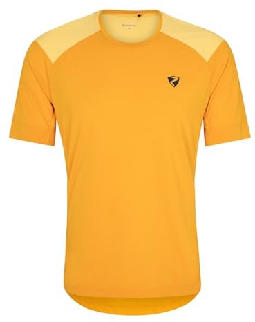 Ziener Herren NENTIN Funktions-Shirt - Fahrrad|Outdoor|Fitness|Sport - atmungsaktiv,schnelltrocknend,Kurzarm, golden Yellow, 50