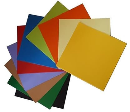 Interdruk Origami-Papier 14 x 14 cm, 100 Blatt, Mehrfarbig, Quadratisch, Holz