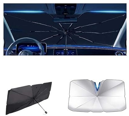 ARRYEDCN Parasol Paraguas Coche, para Peugeot 3008 2013-2017 con Anti UV Rayos Parasol para Parabrisas de Coche Parasol Delantero del Coche Aislamiento Térmico,B