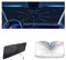 ARRYEDCN Parasol Paraguas Coche, para Peugeot 3008 2013-2017 con Anti UV Rayos Parasol para Parabrisas de Coche Parasol Delantero del Coche Aislamiento Térmico,B