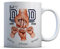 EasyInkPress - Best Dad Ever Personalised Mug, Customised Mug with Name for Dad, Ceramic Coffee Personalised Cup with Kids Names, Daddy Fist Bump Mug Present from Kids, Custom Father's Day Gift