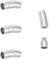 UNICRAFTALE 4 Stück Armbandverschlüsse 316 Edelstahl Bajonettverschlüsse Säulenbajonettverschlüsse Halskettenverschlüsse Lederbandverschlüsse Rohrschmuckverschlüsse Für Armbänder Halsketten 8mm Loch