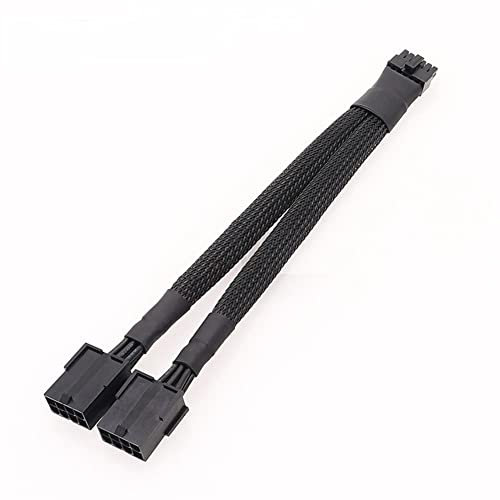 Wisyurt Video Card 12VHPWR PCIe 5.0 12 Pin to Dual GPU PCIE 8-Pin Cable for RTX30 Series 3070 3080 RTX3090 Public Video Card