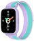 BIGGERFIVE Pulsera Actividad Niñas 5-16, 1,8 Reloj Inteligente Podómetro, Frecuencia Cardíaca, Resistente al Agua IP68, Monitor de Sueño, Despertador, Juegos de Rompecabezas con/sin App, Nylon