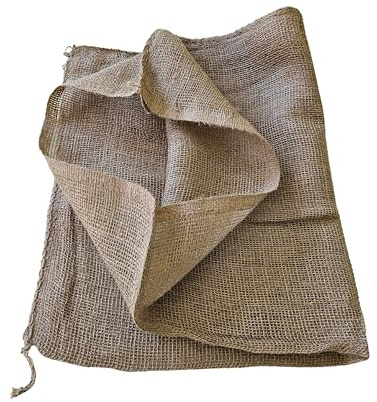 EraGreen 10 sacchetti di juta da 50 cm x 85 cm Sacchetto per patate - Protezione invernale per piante in vaso - Antigelo per piante - Sacco da giardino multifunzionale