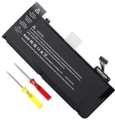 Glaxcidy A1322 A1278 Ersatzakku für MacBook Pro 13'' (Mitte 2009, Mitte 2010, Anfang und Ende 2011, Mitte 2012 Version) MC375LL/A MB990CH/A MB990J/A MB990TA/A 661-5557 [10.95V/65.5mAh]