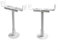 Aluminum Radiator Brackets Set, Floor Standing Adjustable Height White Cast Iron Radiator Feet Radiator Shelf Brackets(Adjustable 21-26 cm)