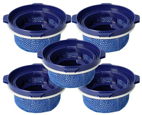 vhbw 5x Filtro compatible con Samsung VCASAE 90A, 90B aspiradora - Filtro de aire de salida, azul