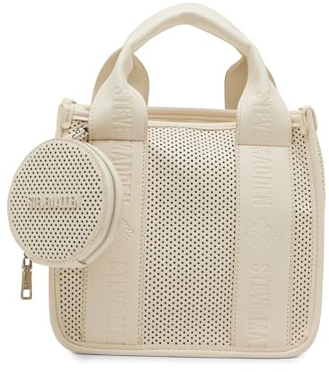 Steve Madden Bwebber Perforierte Umhängetasche, Vanille, Einheitsgröße