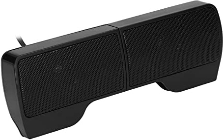 KIMISS Laptop Speakers, USB Powered Wired Monitor Soundbar Clip on Speakers for Monitor Stereo Speaker Stereo Sound with Screen Clip Notebook Tablets TV Computer Mini Speaker T S