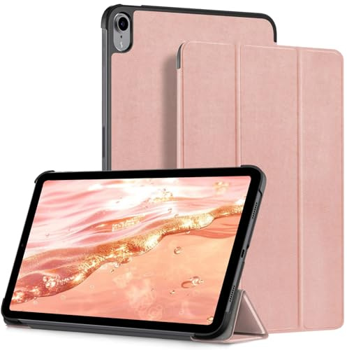 HEISHAYU Custodia per iPad (A16) 11a Generazione (2025) 11 pollici/iPad 10a generazione (2022) 10,9 pollici, Cover con Auto Sveglia/Sonno, Oro Rosa