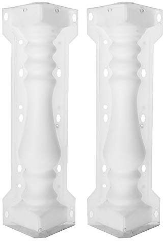 TUANZUN Moldes Hormigon Impreso,Molde Piedra Columna Romana Moho Balcón Jardín Piscina Cerca del Cemento Barandilla Molde de Yeso Columna de hormigón del Molde de barandas de construcción