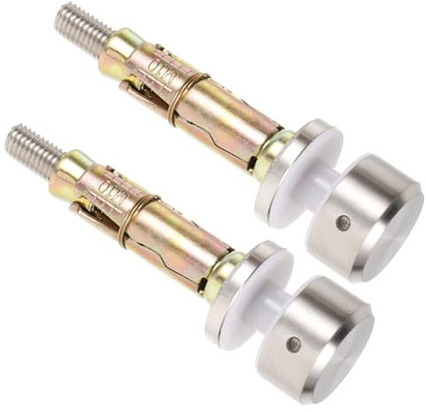 DIYEAH 2Stücke Glashalterung für Glasgeländer Verstellbar Abstandsschrauben zur Wandmontage für Treppen und Balustraden Einfache Installation und Elegantes Design