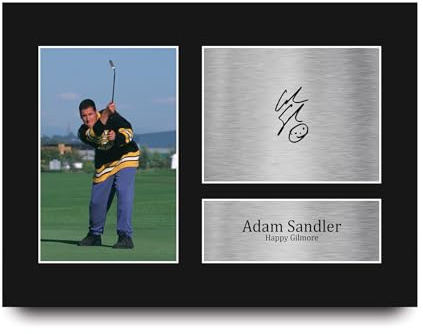 HWC Trading Adam Sandler Happy Gilmore Geschenke Geducktes Signiertes Autogramm Foto für Fans von Film Memorabilien - A4