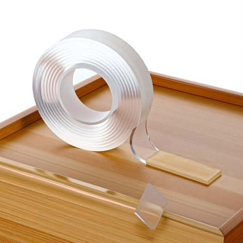 Sibba 2 x Transparent Kantenschutz 2x200 cm Selbstklebend Klebestreifen Vormontierter Edge Corner Wrap Cover Tape Schutzleiste Tischkantenschutz Klebebänder Eckenschutz für Glastisch Möbelkantenschutz
