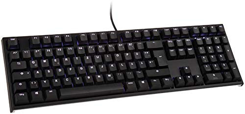 Ducky One 2 Backlit PBT Gaming Tastatur, MX-Blue, weiße LED - schwarz
