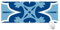 Tapis de Souris antidérapant Maroc Motif Fleurs Bleues et irrations