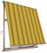 VERDELOOK Tenda da Sole Milos a Caduta avvolgibile con Braccetti 80 cm per ancoraggio, larghezza 2 m e altezza 2,45 m, beige e ocra
