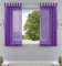 2er-Pack Gardinen Transparent Vorhang Set Wohnzimmer Voile Schlaufenschal mit Bleibandabschluß HxB 175x140 cm Lila, 61000CN