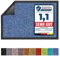 Floordirekt Schmutzfangmatte Rhine - waschbare & leistungsstarke Fußmatte - Sauberlaufmatte mit Rutschfester Rückseite - Türmatte für den Eingangsbereich (Blau, 90 cm x 300 cm)