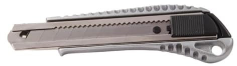 Toolland Cutter à lame rétractable, aluminium, 18 mm