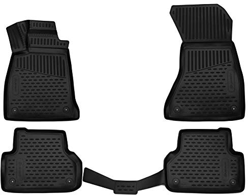 3D Passgenaue Premium Antirutsch Gummimatten Fußmatten Audi A5 03/2016-> 4WD Allradantrieb