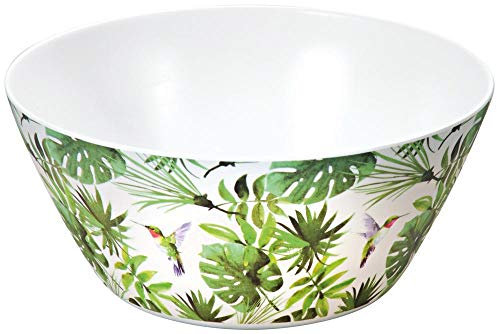 KESPER Saladier Tropical M 32628 en mélamine, robuste et passe au lave-vaisselle, dimensions : 11 x 25 cm