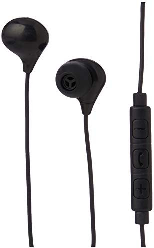 Juice® Kopfhörer mit Kabel, 3,5 mm AUX-Klinkenstecker, Reiner Sound, leichtes Design, für iPhone, iPod, iPad, Samsung und Android, Schwarz