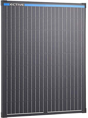 ECTIVE - Solarpanel starr MSP 100 Black 100W 5,31A 36 Siliziumzellen für 12V-24V Batterieladeregler - Solarmodul IP65 für Camping & Wohnmobil - Solaranlage mit MC4-Anschlüssen für Solarladegeräte