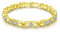 Lisandra Scott Strahlendes Shiny Deluxe Tennis Armband mit funkelnden Steinen I Tennisarmband für Damen, Frauen und Mädchen I Damenarmband Schmuck in echter Juweliersqualität (Gold)