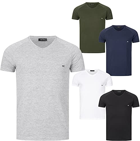 Rock Creek Herren T-Shirt 5er-Set Basic M67