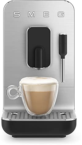 Smeg Fully Automatic Coffee Machine with Steam, Black BCC02BLMUS