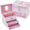 TAOPU Schmuckkästchen mit Feenmotiv für Mädchen mit 2 Schubladen, Kinder-Spieluhr mit drehender Ballerina, Geschenk für kleine Mädchen, Alter 3–12 Jahre