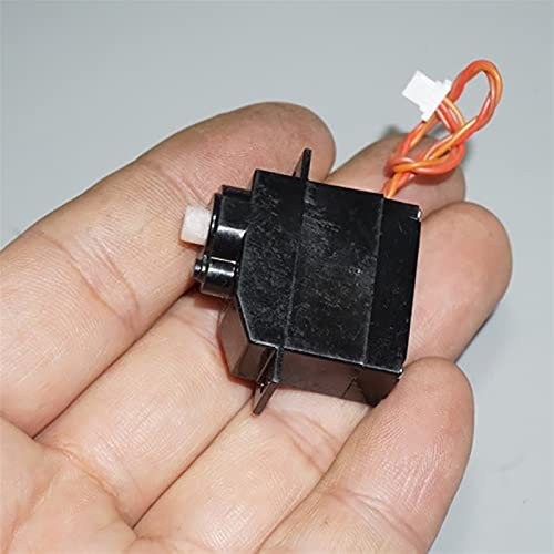 Leloo Lcuihong-Mini-Gleichstrommotor 1mm Pitch Terminal Miniatur Servo, Autoschiffmodelle 90 Grad Lenkgetriebe mit Drahtwellendurchmesser 4.6 mm, 8g DIY Ersatzteile